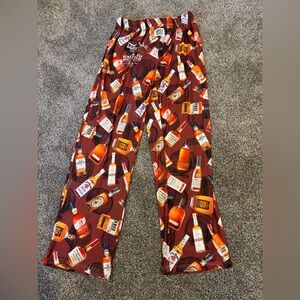 Brief Insanity : Men’s “Bourbons of Kentucky” Brown Graphic Lounge Pants size XL